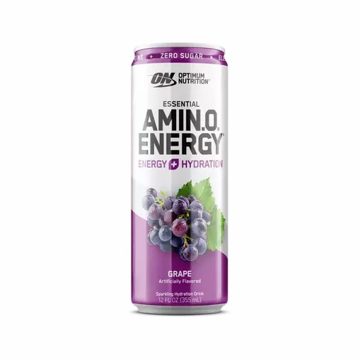 Optimum Nutrition ESSENTIAL AMIN.O. ENERGY+ Electrolytes Sparkling Grape 355ml * 12 Cans (12 Servings) Schweiz | 9710GDAFW