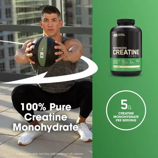 Optimum Nutrition Micronized Creatine Powder Unflavored 1.32 lb (120 Servings) Schweiz | 1635RMZKG