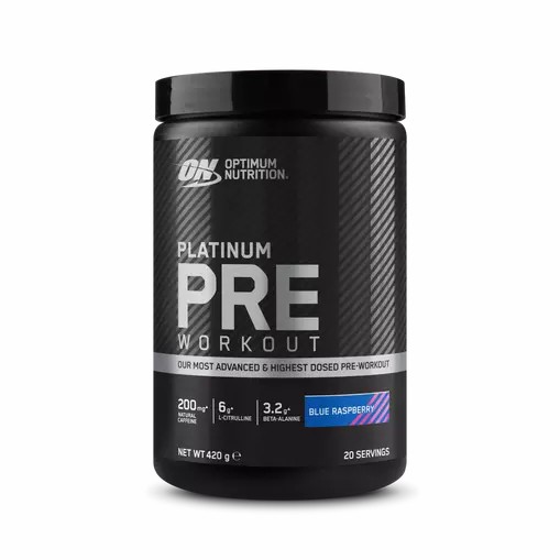 Optimum Nutrition Platinum Pre-workout Blue Raspberry 420 grams (20 Servings) Schweiz | 5783AHUNP